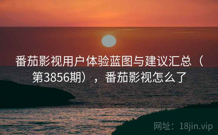 番茄影视用户体验蓝图与建议汇总（第3856期），番茄影视怎么了  第2张