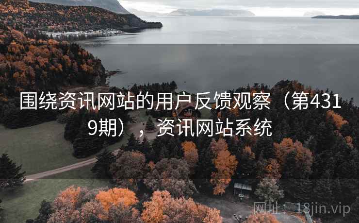 围绕资讯网站的用户反馈观察（第4319期），资讯网站系统