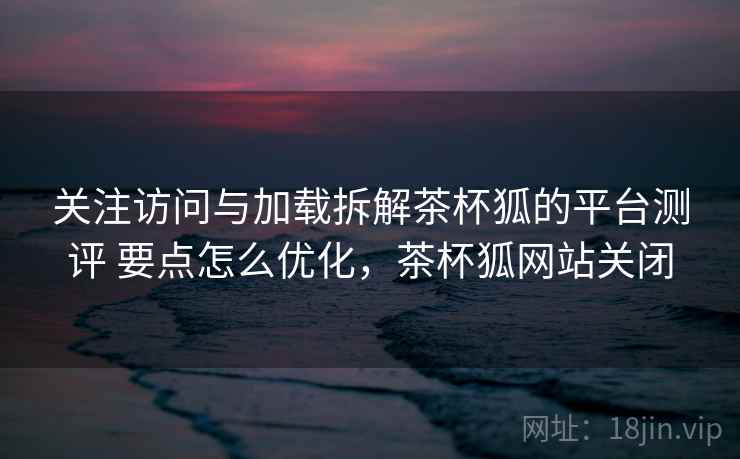 关注访问与加载拆解茶杯狐的平台测评 要点怎么优化，茶杯狐网站关闭  第2张