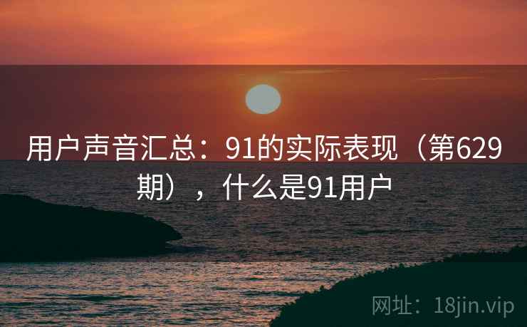 用户声音汇总：91的实际表现（第629期），什么是91用户  第2张