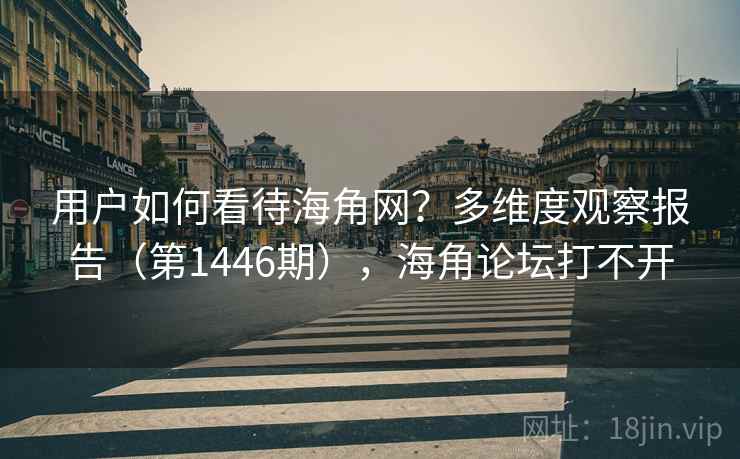 用户如何看待海角网?多维度观察报告(第1446期),海角论坛打不开